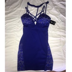royal blue mini dress
